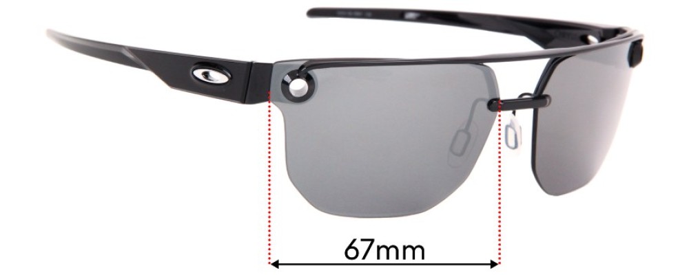 Oakley Chrystl OO4136 Replacement Sunglass Lenses - 67mm wide